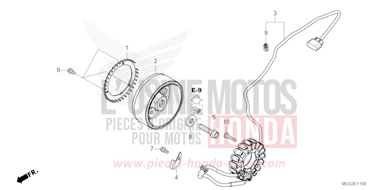 GENERATOR von Africa Twin Mechanik GRAND PRIX RED (R380B) von 2022